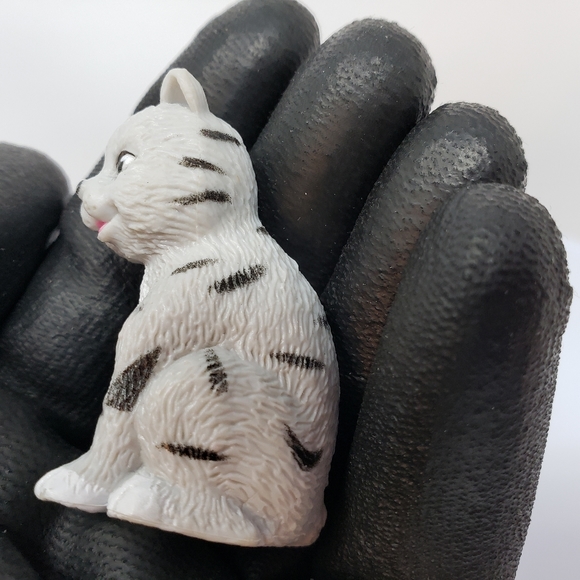 Kitty Kitten Cat Gray with Black Stripes Toy Figure - Picture 10 of 16